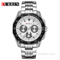 CURREN 8077 Men's Stainless Steel Wristwatches Fashion Military Sports Quartz Wristwatch